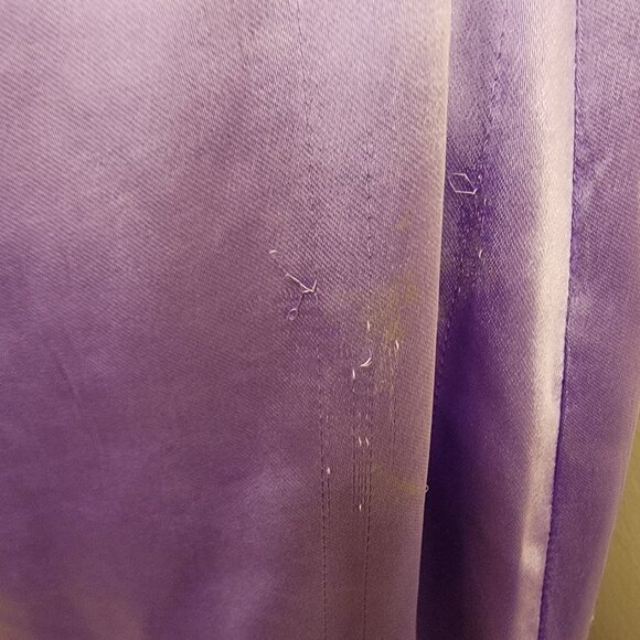 Lulus Perfectly Sleek Lavender Satin Halter Slip Midi Dress, #2302171, Sz M, $40 - Picture 9 of 14